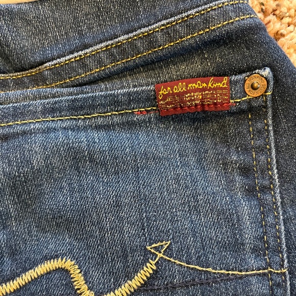 Seven for all mankind 7 maternity bootcut designer jeans used once size 27 - Picture 4 of 5